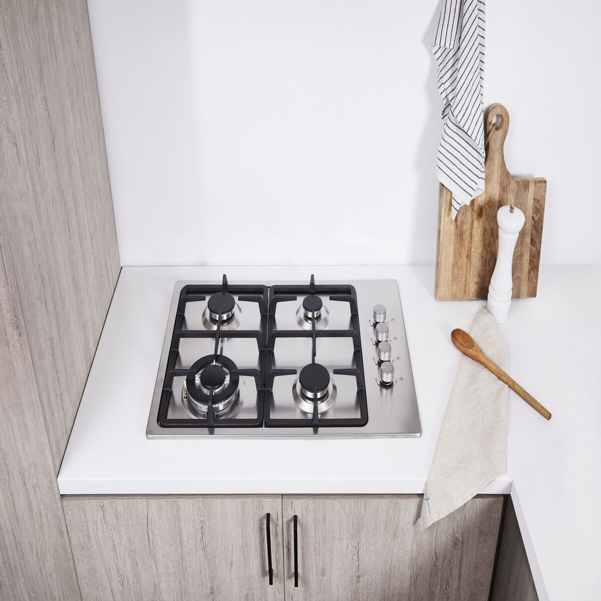 Encimera a Gas FDV Design 4T GLTX 65 NAT 4 Quemadores