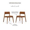 Pack 2 Sillas de Comedor Roca Nature Caoba