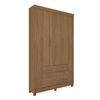 Closet Altavision Guarapuava 6 Puertas 4 Cajones Caf&eacute;