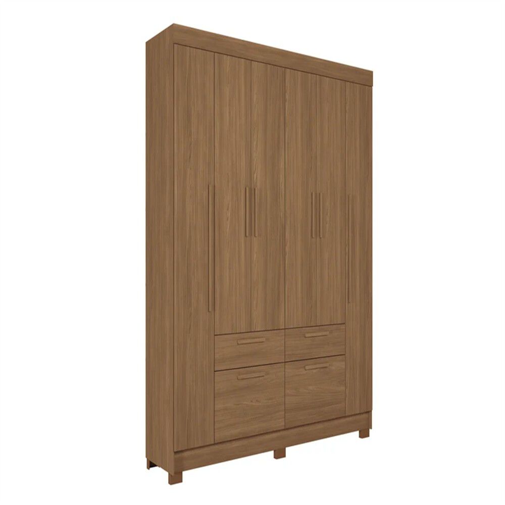 Closet Altavision Guarapuava 6 Puertas 4 Cajones Café