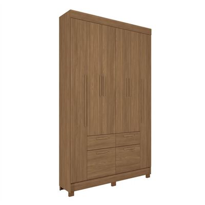 Closet Altavision Guarapuava 6 Puertas 4 Cajones Café