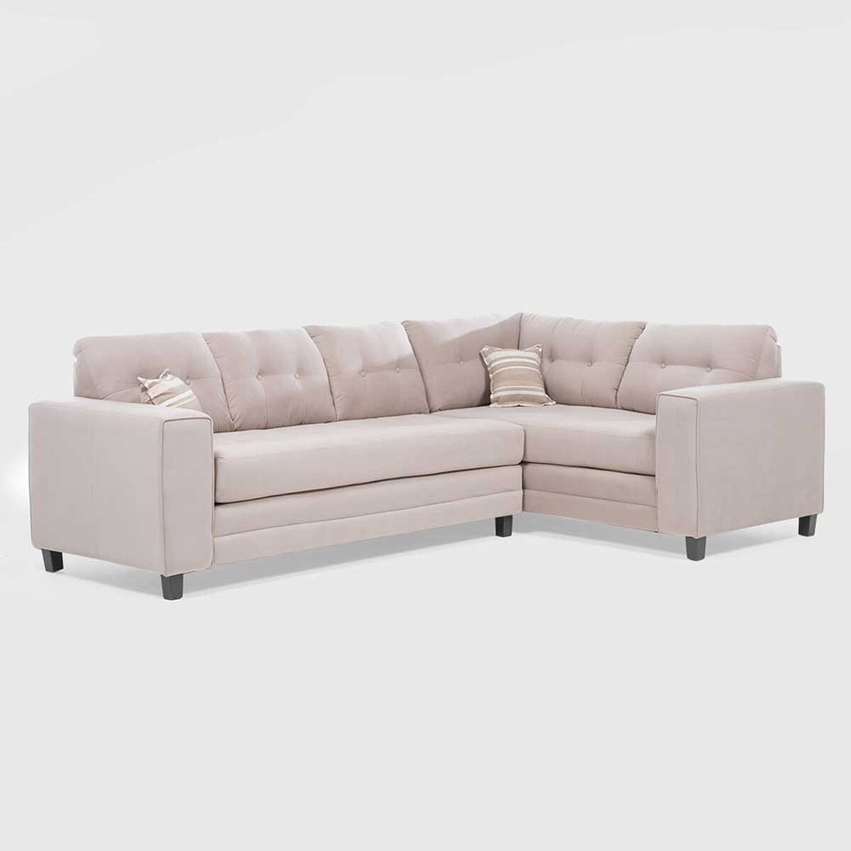 Sofá Seccional Derecho Living Factory Dubai 5 Cuerpos Beige