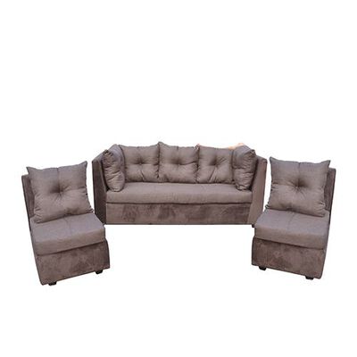 Imagen 1 del producto Juego de Living Diseño A&M Home Alexandra Sofá 3 Cuerpos + 2 Butacas 1 Cuerpo Chocolate