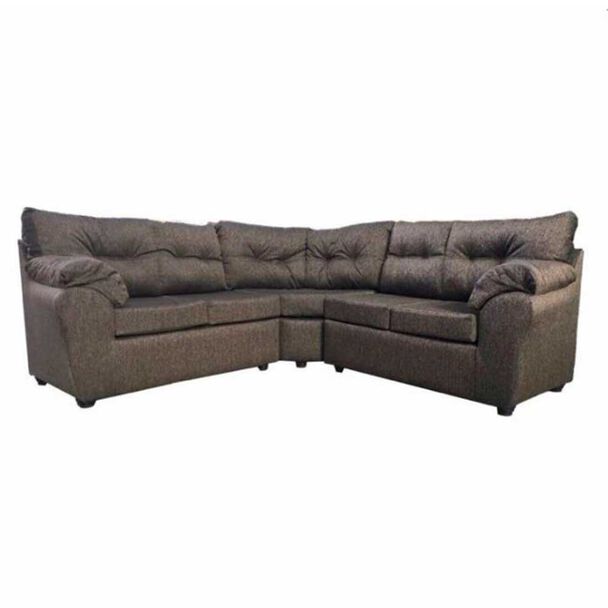 Sofá Seccional Muebles MPR Alerce 5 Café