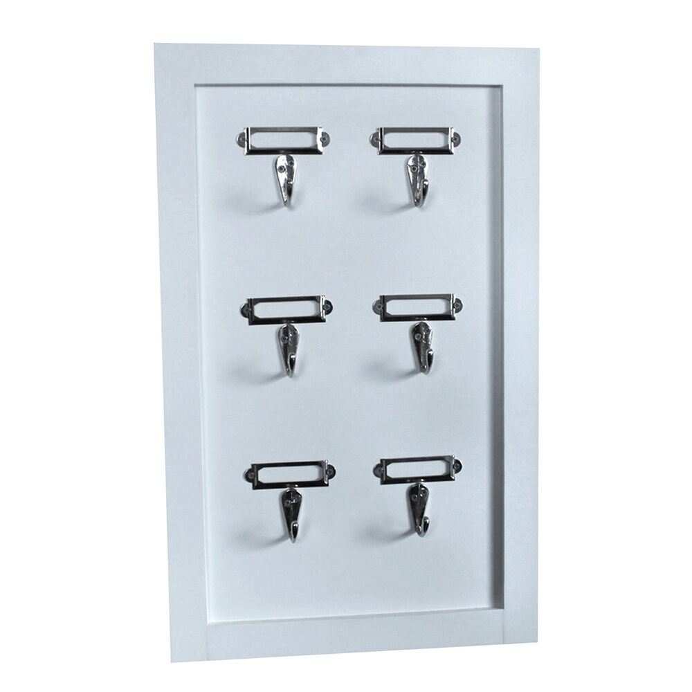 Organizador de Pared Madera Vgo Porta Llaves Blanco