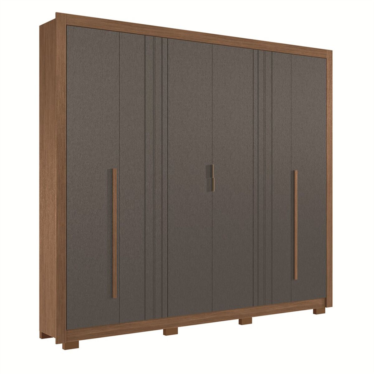 Closet Altavision Miletto 6 Puertas 3 Cajones Caf&eacute; Grafito