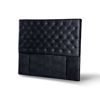 Imagen 2 del producto Respaldo Latam Home 2 Plazas Brescia Cuero Negro