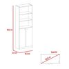 Estante 2 Puertas + Complemento TuHome Home Macadamia