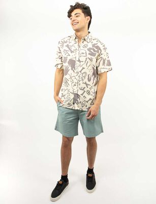 Imagen 2 del producto Camisa Estampada Manga Corta Hombre Ypsd Arena, Azul, Negro, Oliva, Verde