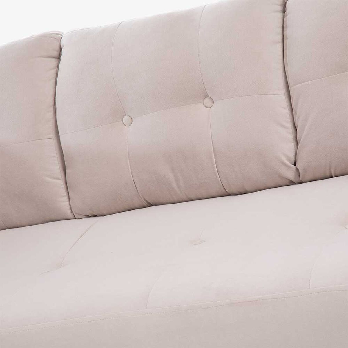 Sofá Seccional Izquierdo Living Factory Dubai 5 Cuerpos Beige