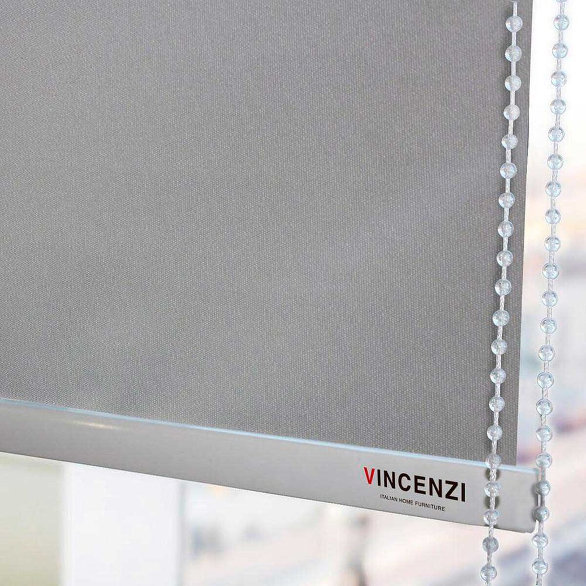 Cortina Roller Blackout Vincenzi Gris 200 x 230 cm