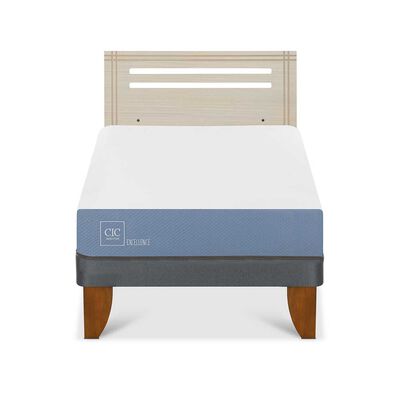 Cama Europea CIC 1,5 Plazas Excellence + Respaldo Munich Alpino