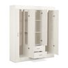 Closet Stanford 6 Puertas 2 Cajones Blanco