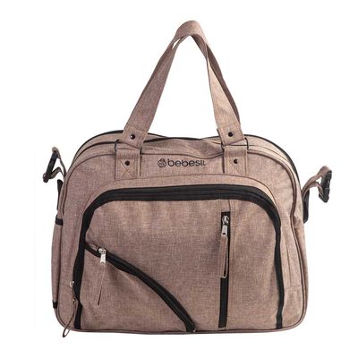 Imagen 2 del producto Bolso Maternal Con Porta Mamadera & Mudador Gris Bebesit