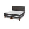 Cama Europea CIC Base Dividida 2 Plazas Ortopedic + Respaldo Villarrica