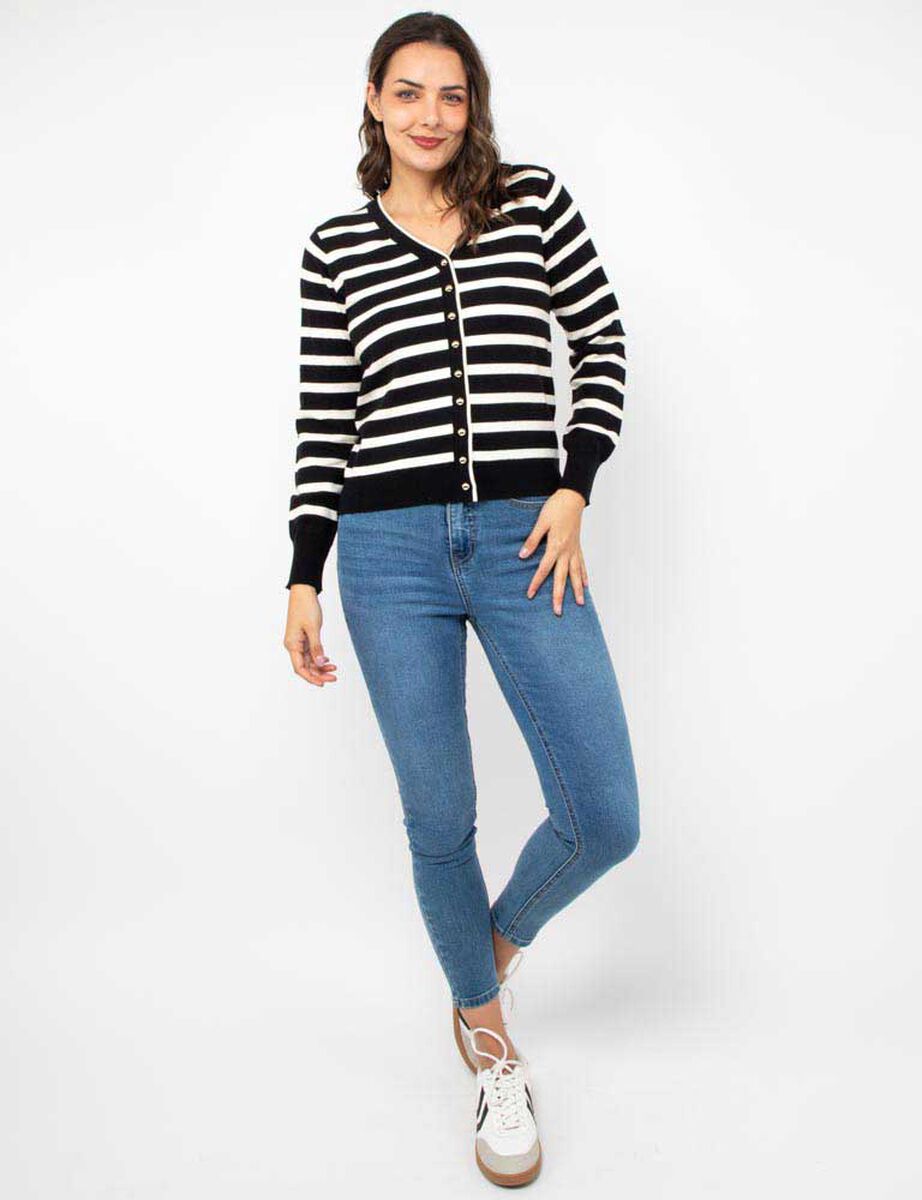 Sweater Botones Mujer Zibel