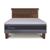 Cama Europea CIC 2 Plazas Ortopedic Advance + Respaldo Dublin Caramelo