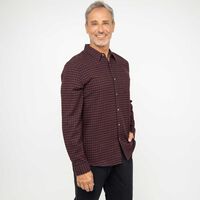 Camisa Manga Larga Hombre Portman Club Burdeo, Charcoal, Gris, Indigo, Mostaza