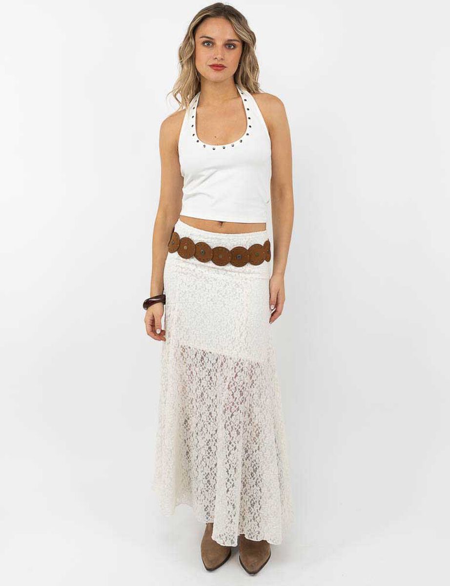 Polera Crop Sin Mangas Mujer Icono