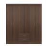 Closet Stanford 6 Puertas 2 Cajones Chocolate