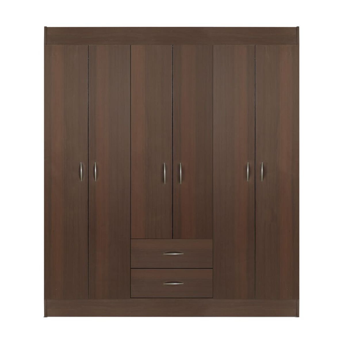 Closet Stanford 6 Puertas 2 Cajones Chocolate