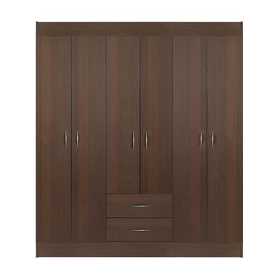 Imagen 2 del producto Closet Stanford 6 Puertas 2 Cajones Chocolate