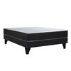 Combo Celta Cama Europea 2 Plazas Cádiz 190 x 150 cm + Respaldo + 2 Veladores Casanova 2 Plazas Jequitiba
