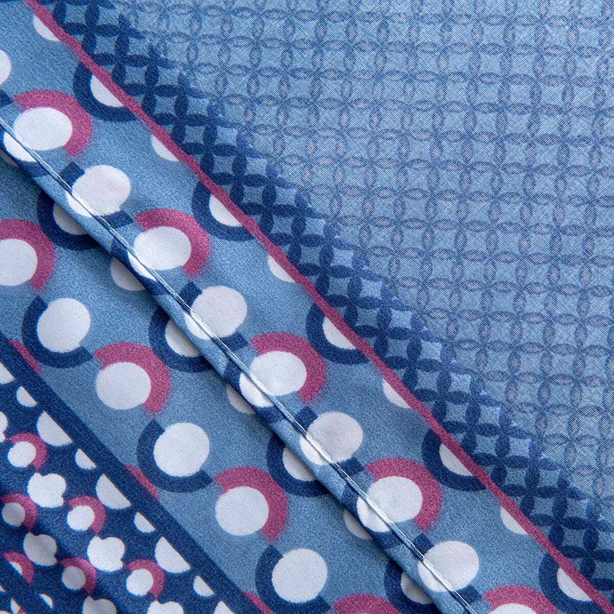 Juego de Sábanas Estampado Plumetti 1,5 Plazas Oak