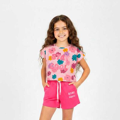 Polera Manga Corta Ni&ntilde;a Chess
