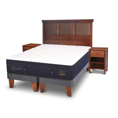 Imagen 2 del producto Cama Europea CIC Base Dividida King Súper Premium + Respaldo + Veladores