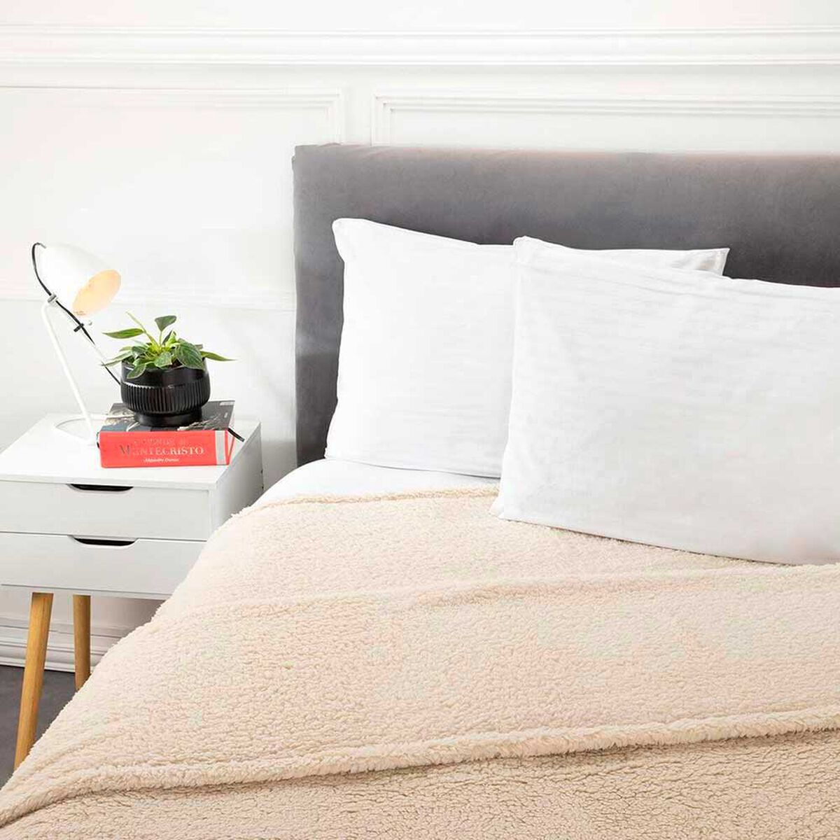 Frazada Sherpa Color Casanova 2 Plazas&nbsp;