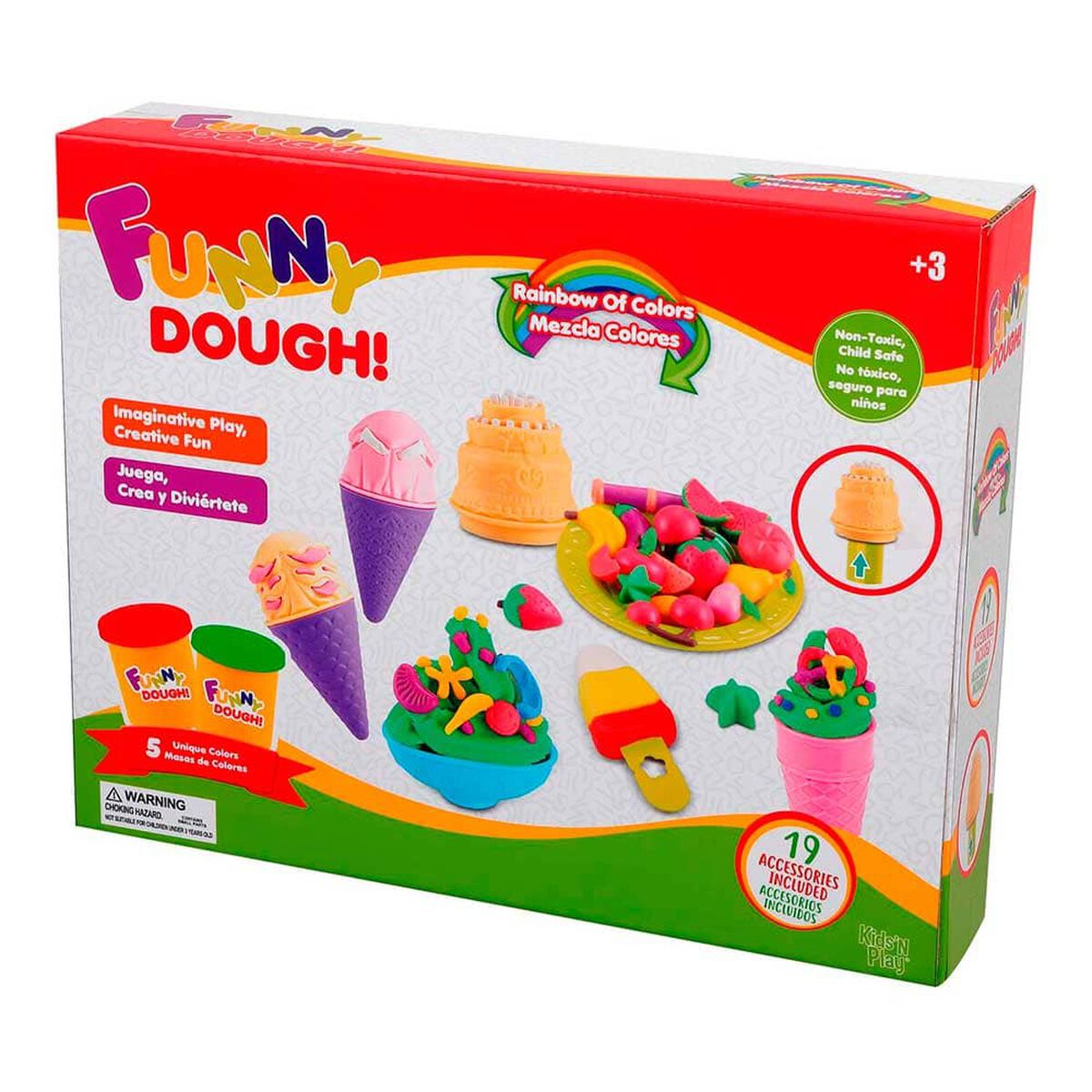 Juego Didactico Funny Dough 22 Accesorios Kids'N Play