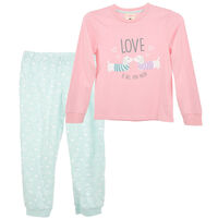 Conjunto Pijama Polera+Pantalón Niña Chess Rosado