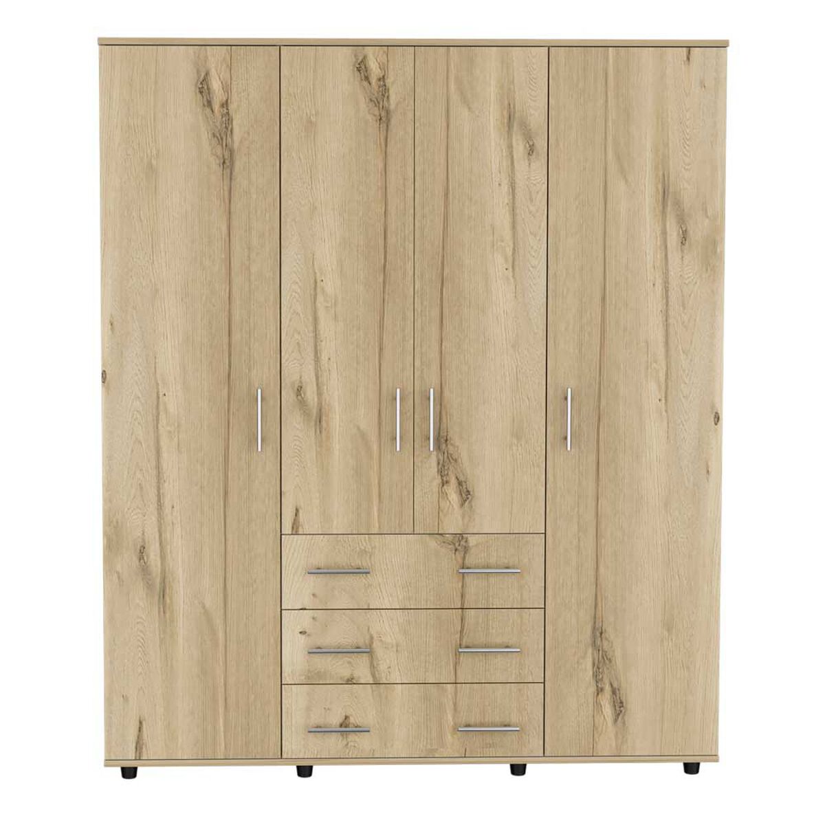 Closet Tuhome Fontan 3 Cajones 4 Puertas Duna-Blanco