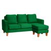 Sofá Seccional Intercambiable Latam Home Venecia 3 Cuerpos Verde