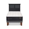 Cama Europea CIC 1,5 Plazas Premium + Respaldo Torino Negro