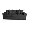Sofa + 2 Pouff A&M Home Maxi Negro