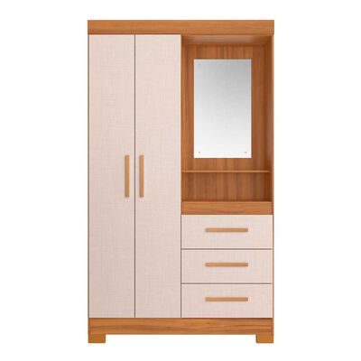Closet Home Mobili Lugo 2 Puertas 3 Cajones Café