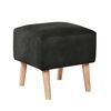 Pouf Latam Home Burdeos Cuero Kentucky Negro