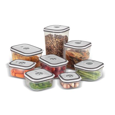 Imagen 1 del producto Set 8 Contenedores Plásticos Fensa Gris