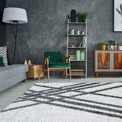 Imagen 2 del producto Alfombra Shaggy Idetex Gardenia White 150 x 200 cm