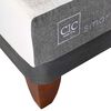 Cama Europea CIC 2 Plazas Smart + Respaldo + 2 Veladores Eufrates