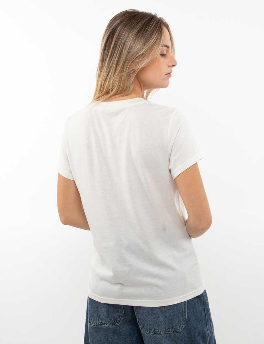 Polera Con Estampado Manga Corta Mujer Icono