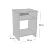 Cama Europea Celta 1,5 Plazas Atlantis Black + Respaldo + Velador Castilla