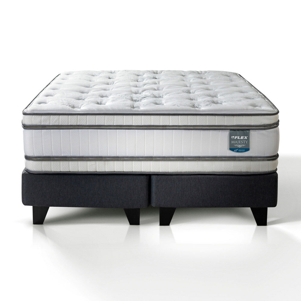 Cama Europea Flex 2 Plazas Majesty Base Dividida