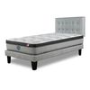 Cama Europea Simmons 1,5 Plazas Dreamer Plazasus Box + Respaldo Urban Plazasata