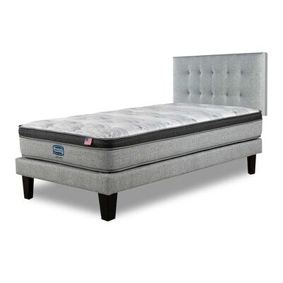 Imagen 2 del producto Cama Europea Simmons 1,5 Plazas Dreamer Plazasus Box + Respaldo Urban Plazasata