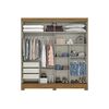 Clóset Home Mobili M8 M4 2 Puertas 2 Cajones Nogal Blanco Off