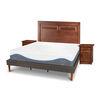 Cama Europea CIC King Alaska + Respaldo + 2 Veladores
