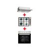 Combo Empotrado Teka Horno + Encimera HLX 540 KBBOC IX (CL) + Campana TL 6310 65 lts. Horno Negro-inox;Encimera Inox; Campana Inox